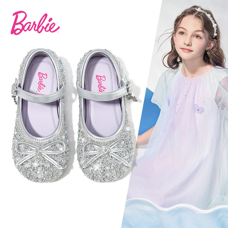 Shiny Princess Shoes 2025 Spring and Autumn Girls' Leather Shoes Campus Dance Shoes Fashionable and Easiest for Match Performance Shoes