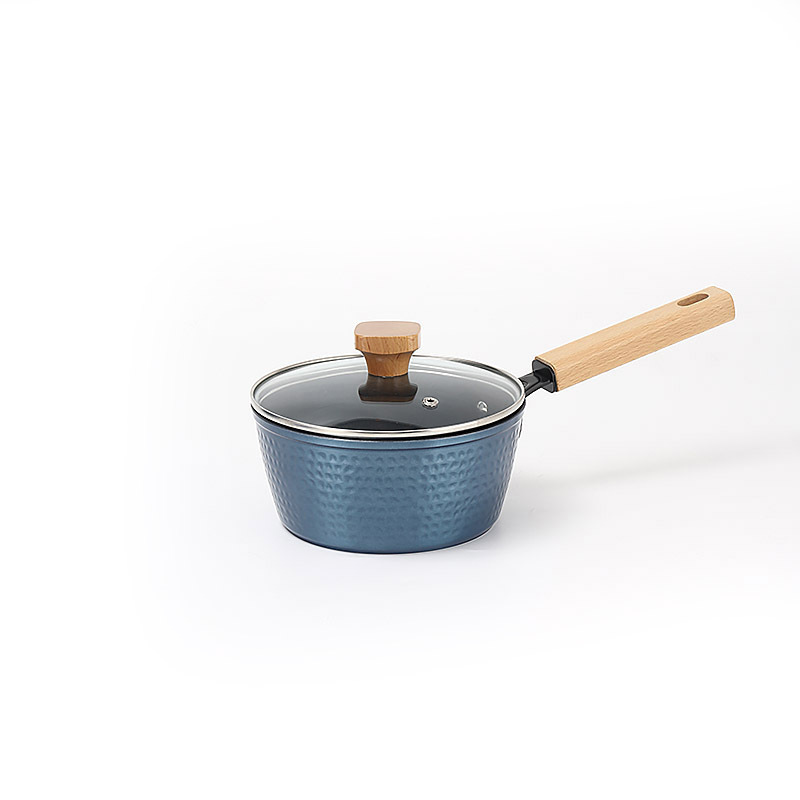 Nuevo martillo transfronterizo de aluminio antiadherente sartén doméstica pequeña sartén portátil bandeja de salsa de leche set mayorista