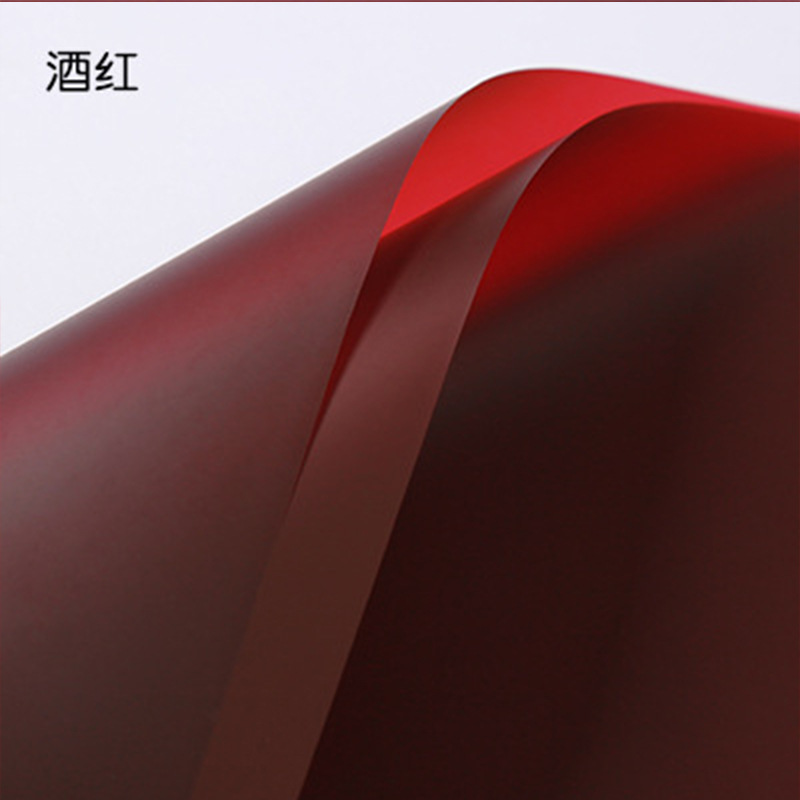 Papel de Regalo Rojo con Diseño de Flores para Bodas, Papel Festivo, Papel de Arte, Materiales de Embalaje Florales, Embalaje de Flores para Manualidades