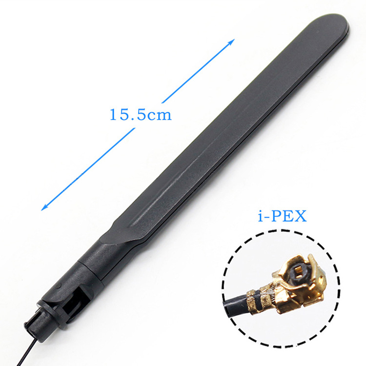 4G出线式折叠天线 I-PEX接口扁状天线 无线模块路由器天线