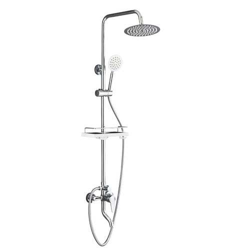 All-copper shower head set can be lifted and lowered, concealed Donald Duck three-speed and four-speed rain booster nozzle for home bathroom