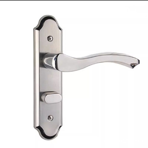 304 door lock bathroom stainless steel handle lock wooden door universal lock aluminum alloy door handle household single tongue lock