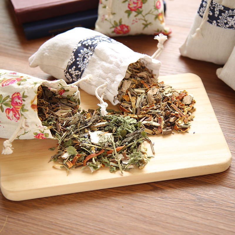 Natural herbal plant formula aromatherapy bag for fly repellent multi-functional mugwort DIY mosquito-repellent sachet for insects, osmanthus