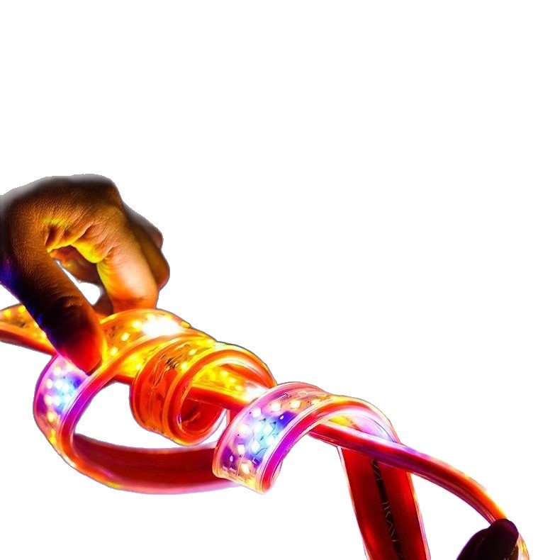 China Dragon Light Belt 2025 decoración de Año Nuevo LED caballo corriendo lámpara de color proyecto de punto escénico del año del caballo de primavera luz de atmósfera de año nuevo