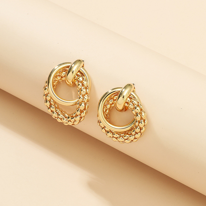 Baroque Fashion Multi-layer Circle Earrings display picture 3