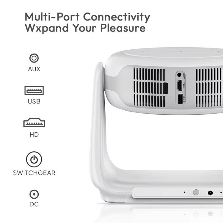 K1 nuevo proyector transfronterizo con proyector de batería integrado Android HD inteligente portátil soporte mini proyector