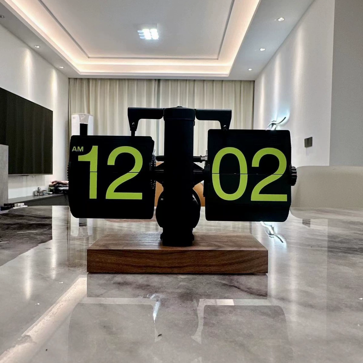 Миоке креативные простые автоматические флип часы ретро гостиная настольное украшение домашние цифровые механические часы