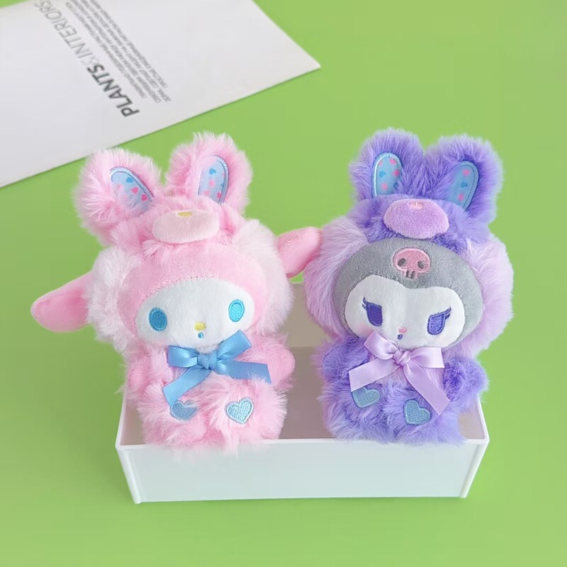 かわいい復活ウサギ女装サンリオぬいぐるみペンダントクロメメロディー人形キーホルダー人形卸売|undefined
