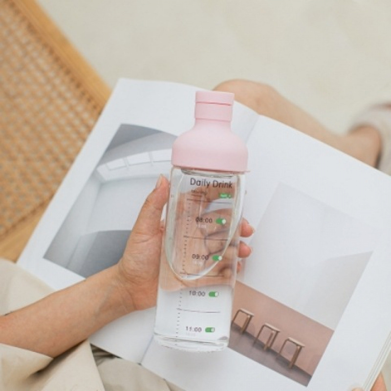 Taza de agua de alto valor nominal, escala de tiempo de red, taza de vidrio, taza de café portátil, taza de agua potable, taza de té filtrada