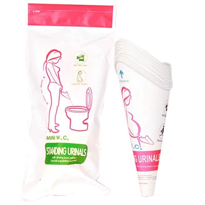 On-board emergency urine bag, Standing Urinal for Women, Disposable
