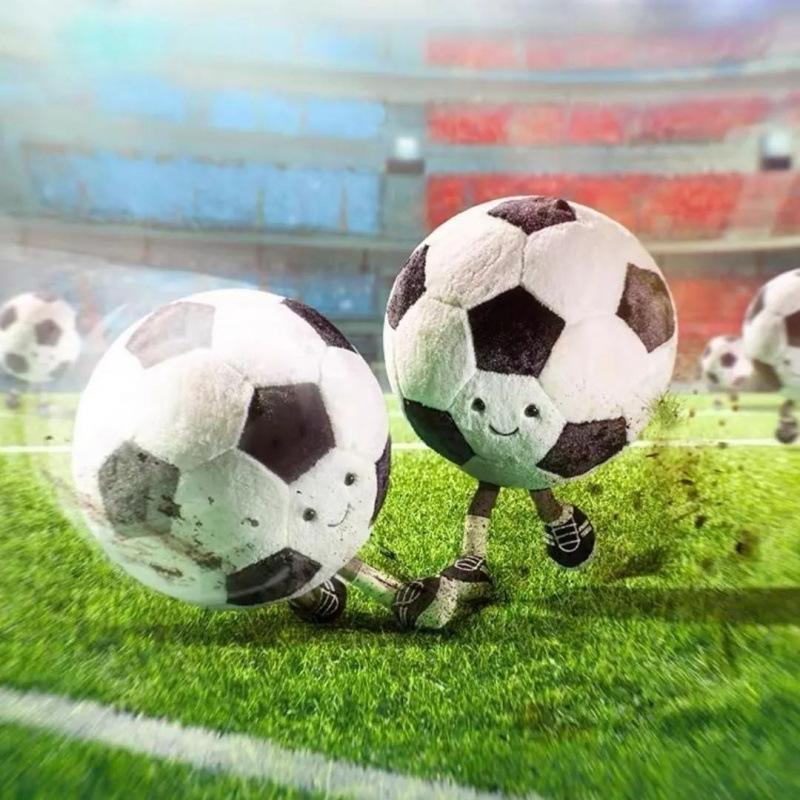 サッカーの人形の趣味がかわいいバスケットボールはぬいぐるみのアイデアをなだめるぬいぐるみのおもちゃ|undefined