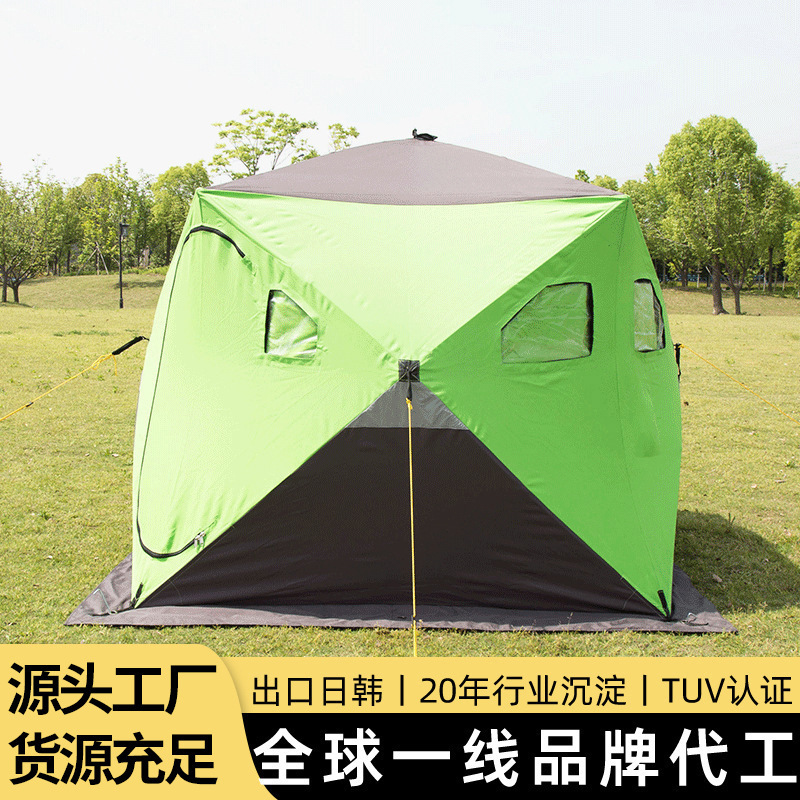 Cross-border outdoor tent factory direct camping camping fishing equipment sunshade rainproof cold warm ice fishing tent