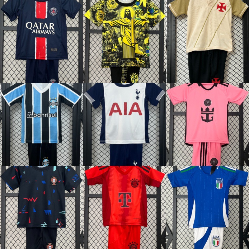 Suministro directo de fábrica 2425 ropa para niños, uniformes de fútbol, camisetas transfronterizas, Miami, Brasil, París, Arsenal, Serie Inter