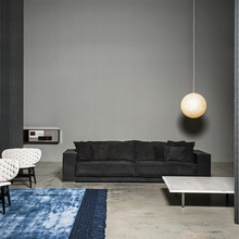 意式极简baxter沙发布达佩斯直排实木沙发科技布沙发羽绒布艺沙发