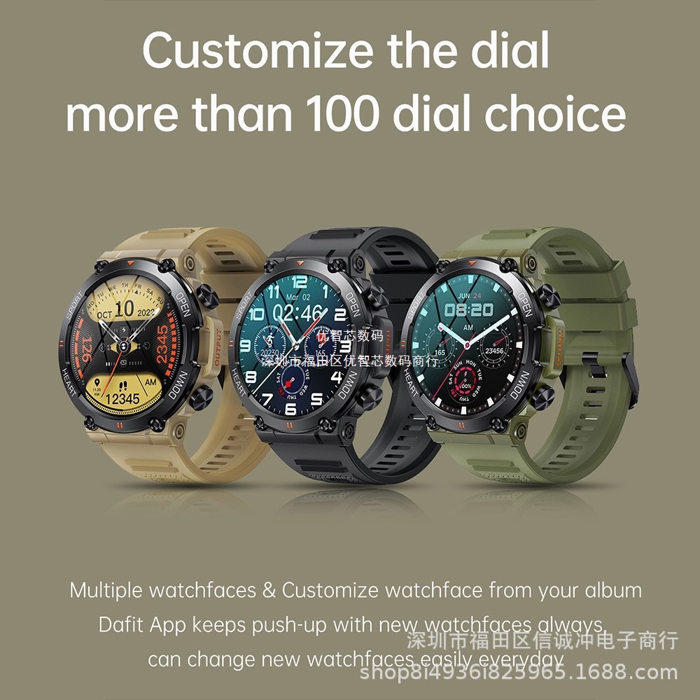 K56pro nuevo reloj inteligente Bluetooth llamada al aire libre pedómetro deportivo tres prevención frecuencia cardíaca monitoreo de oxígeno en sangre tiempo