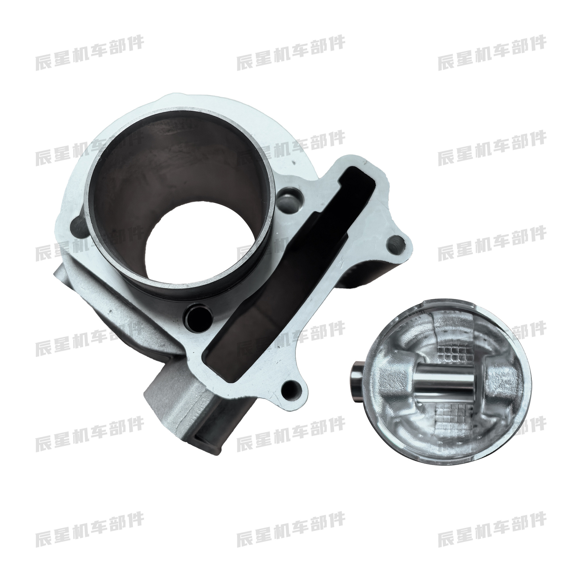 Scooter Engine Parts Gy6-150Cc Cylinder Piston Assembly Cylinder Liner Assembly 57.4mm