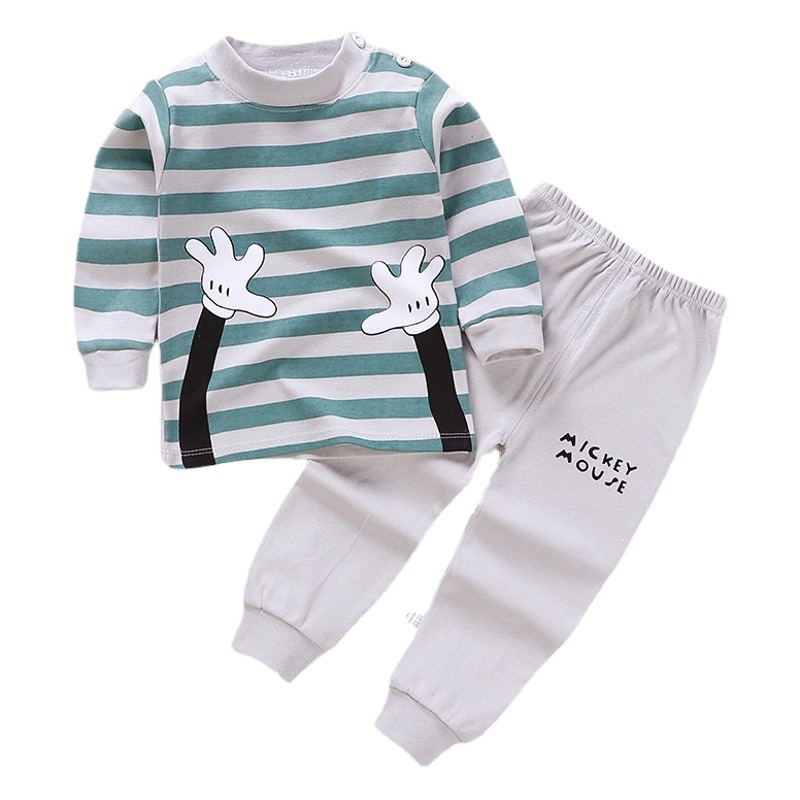 Ropa interior para niños Traje de algodón Ropa de otoño para niños Pantalones largos Ropa de bebé Ropa de hogar para niñas Ropa de otoño Ropa para niños