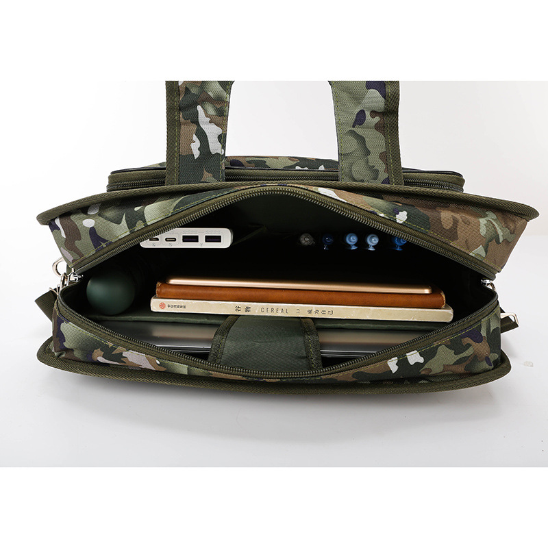 Bolso táctico al aire libre de tendencia maletín portátil resistente al desgaste de gran capacidad multicapa de almacenamiento de un solo hombro bolso de computadora portátil