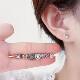 316L titanium steel copper gold-plated micro-inlaid ear bone nail piercing jewelry vertical earrings earrings earrings ear bone stud