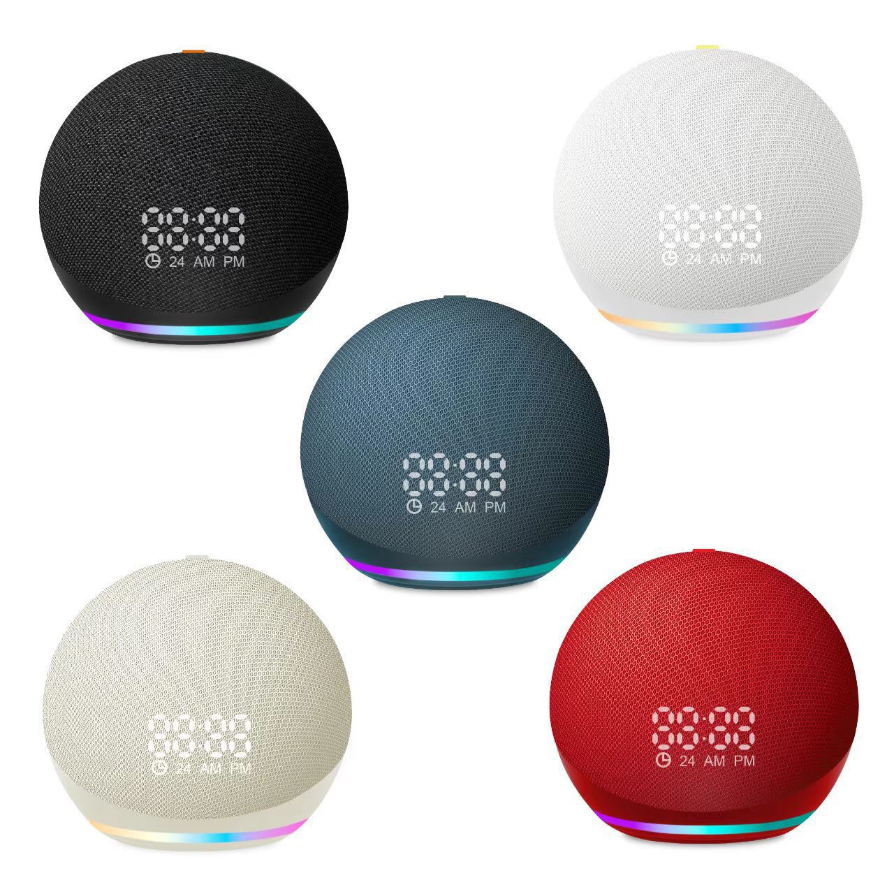 Transfronteriza alaxe reloj altavoz bluetooth tela pequeño subwoofer pesado de escritorio mini audio portátil