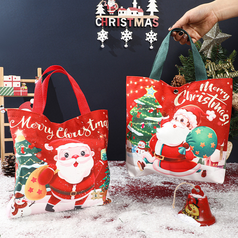 2025新型クリスマス手提げ袋パーティープレゼント袋クリスマスイブプレゼント袋クリスマスプレゼント包装袋現物|undefined