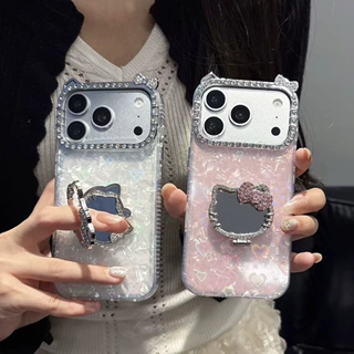 轻奢甜蜜猫耳朵kt支架适用iphone17promax/15pro手机壳14/15ro/16