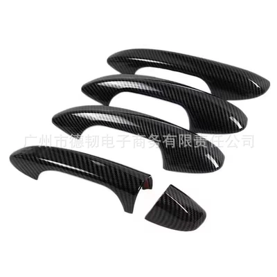 glossy black door handle with – Portal Wrist - ordinary-non-sensor-handle-carbon-fiber-pattern