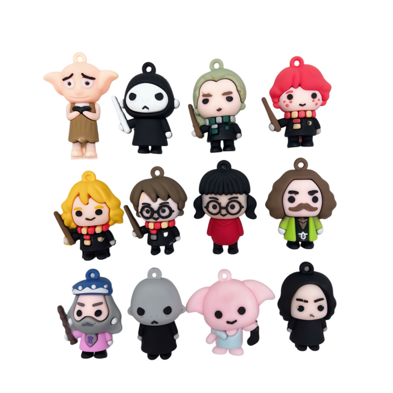 Cross-Border Cartoon Harry Potter Keychain Pendant Car Bag Couple Keychain Promotional Blind Box Small Gift Cross-Border Cartoon Harry Potter Keychain Pendant Car Bag Couple Keychain Promotional Blind Box Small Gift