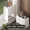 White landing knife chopstick combination set