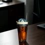 休息健身双层大容量水杯