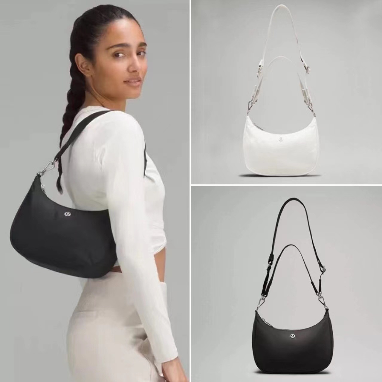 国现Lulu City Essentials Small Shoulder Bag 3L腋下单肩斜挎包