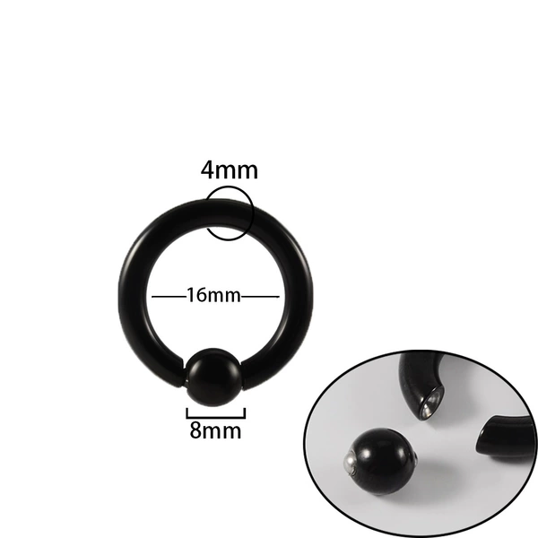 Black - 4x16x8mm