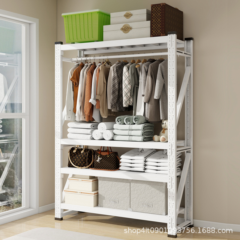 挂衣服装货架商场超市双杠干洗店挂衣架电商仓库仓储展示铁架子多