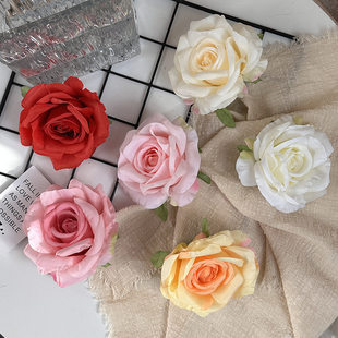 Simulation Big Rose Head Christmas Wedding Home Cross -border Wedding Wall Putting a Bunch Fake Multi -color Optional
