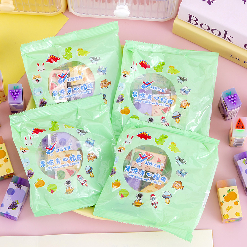 果物サンドイッチゴム学生学習用品文房具プレゼントアニメかわいい柔らかいゴムきれいな皮拭き|undefined
