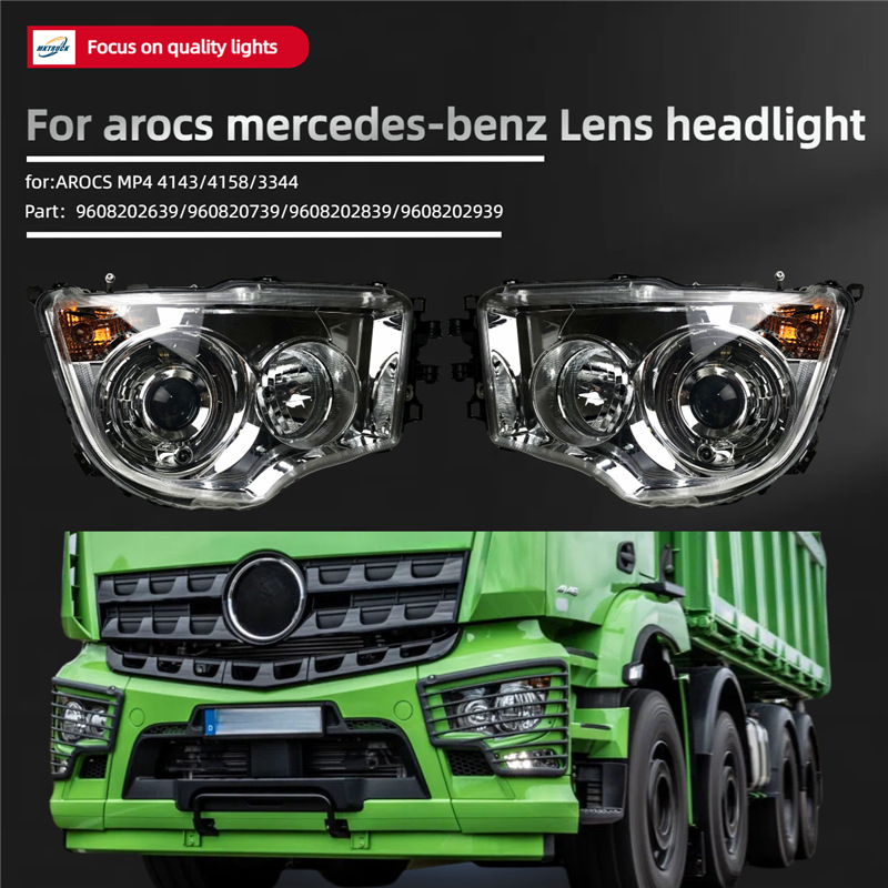 Aplicable a Mercedes-Benz camión pesado AROCS camión lente delantero conjunto de luz 9608202639 / 9608202739