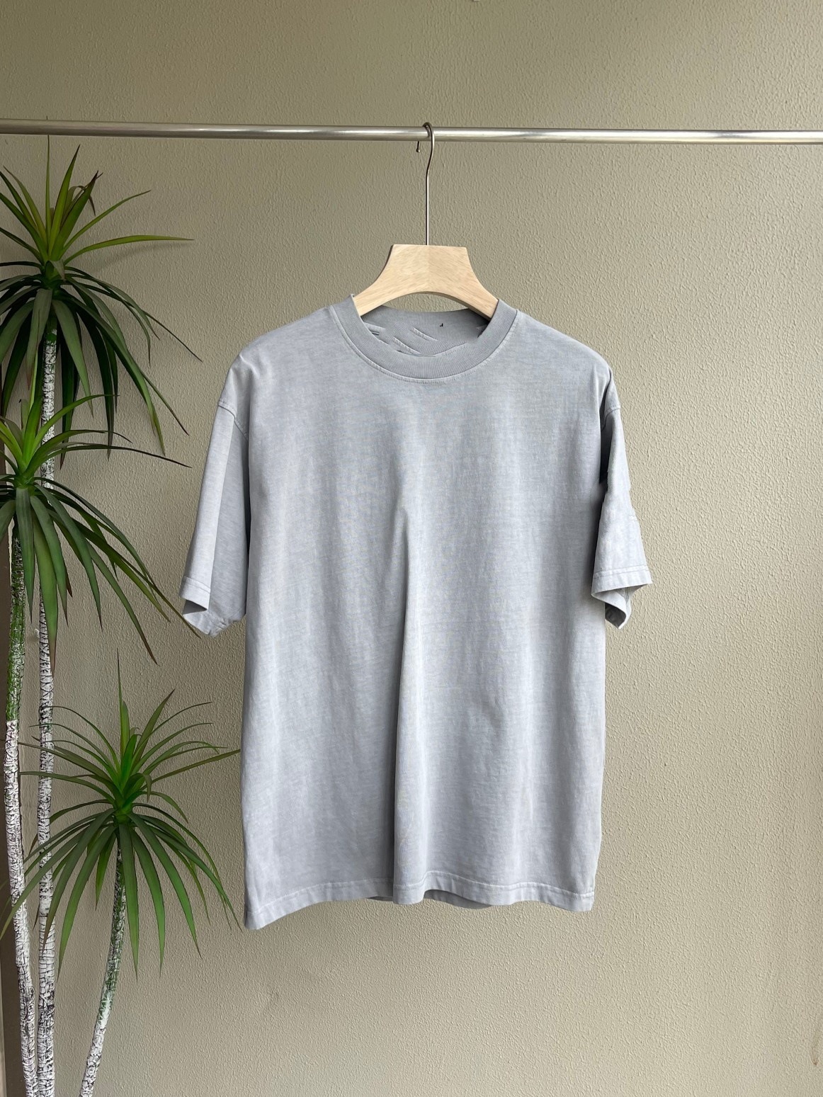 Lavados de algodón mangas cortas para brazaletes viejos lavado con agua hacer viejos brazaletes mangas cortas