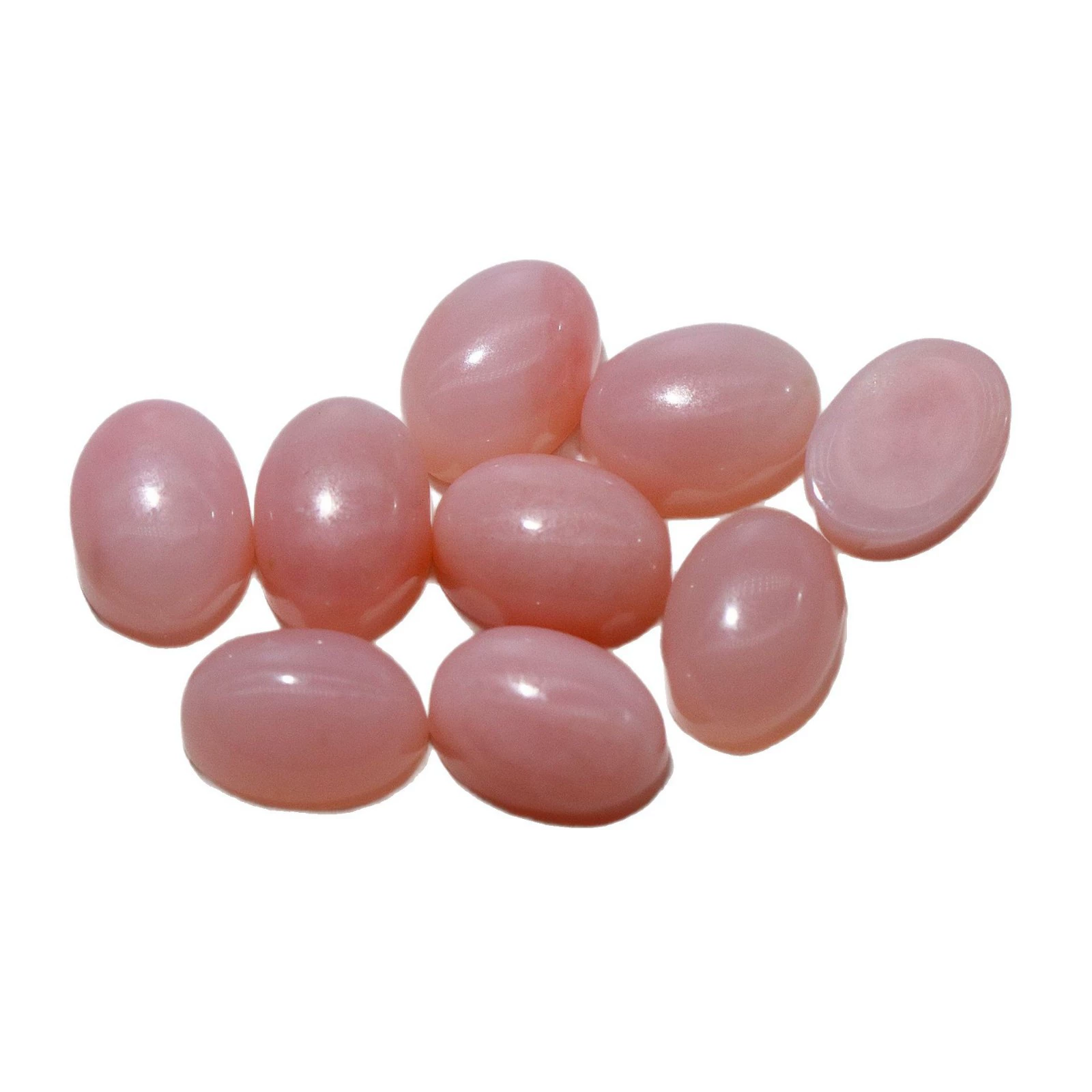 Natural Opal Cabochon (Egg/Oval), Flat-Back Cabochon for K-Gold Jewelry, Multiple Sizes