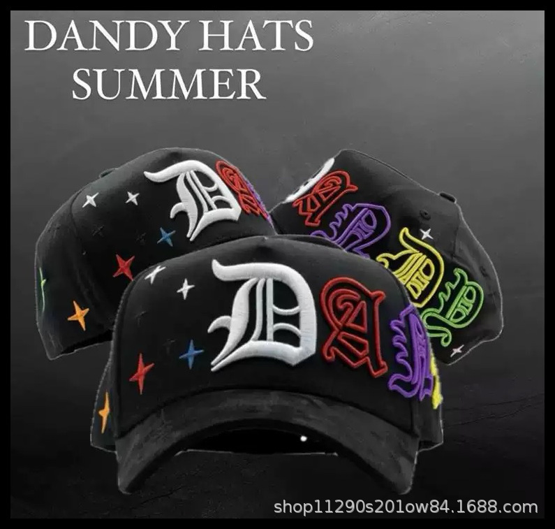 2025 explosión spot DANDY moda hip-hop tendencia gorra gorra de béisbol ajustable comercio exterior transfronterizo al por mayor