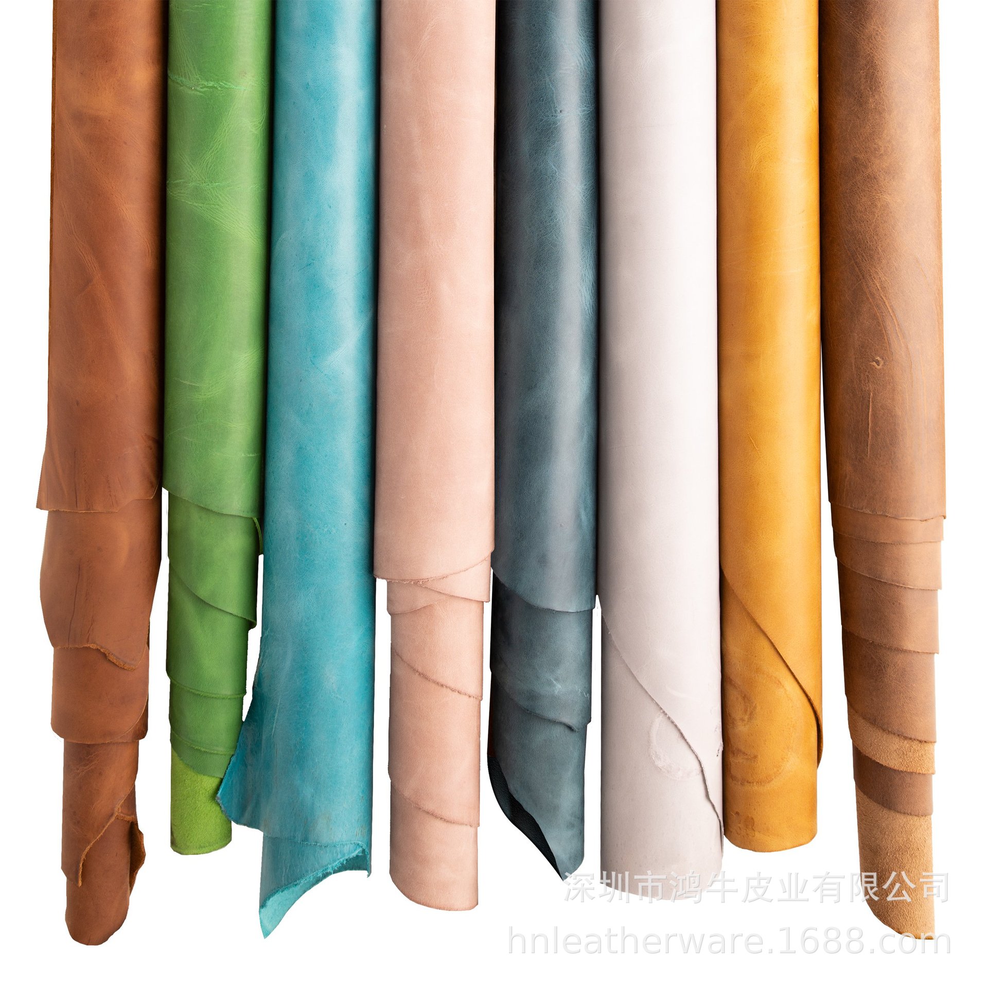 复古变色油蜡皮 头层哑光疯马皮 包包牛皮革鞋面软牛皮双色油蜡皮