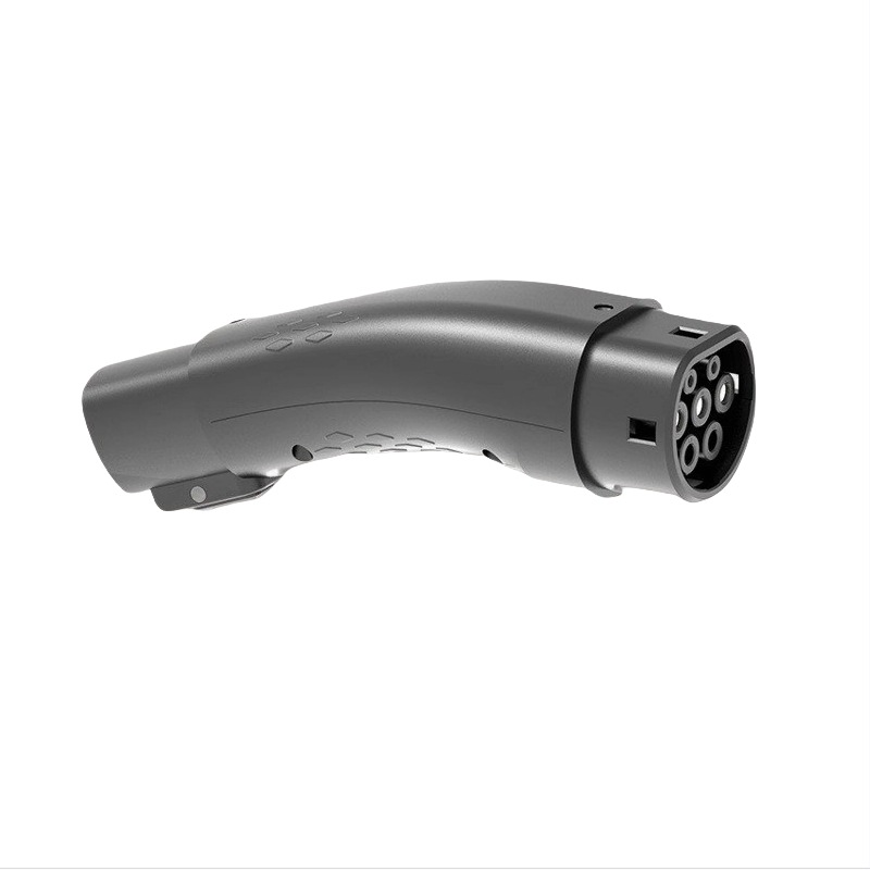 汽车EV充电桩转接连接器转换头特斯拉枪座转欧规交流充电桩枪头
