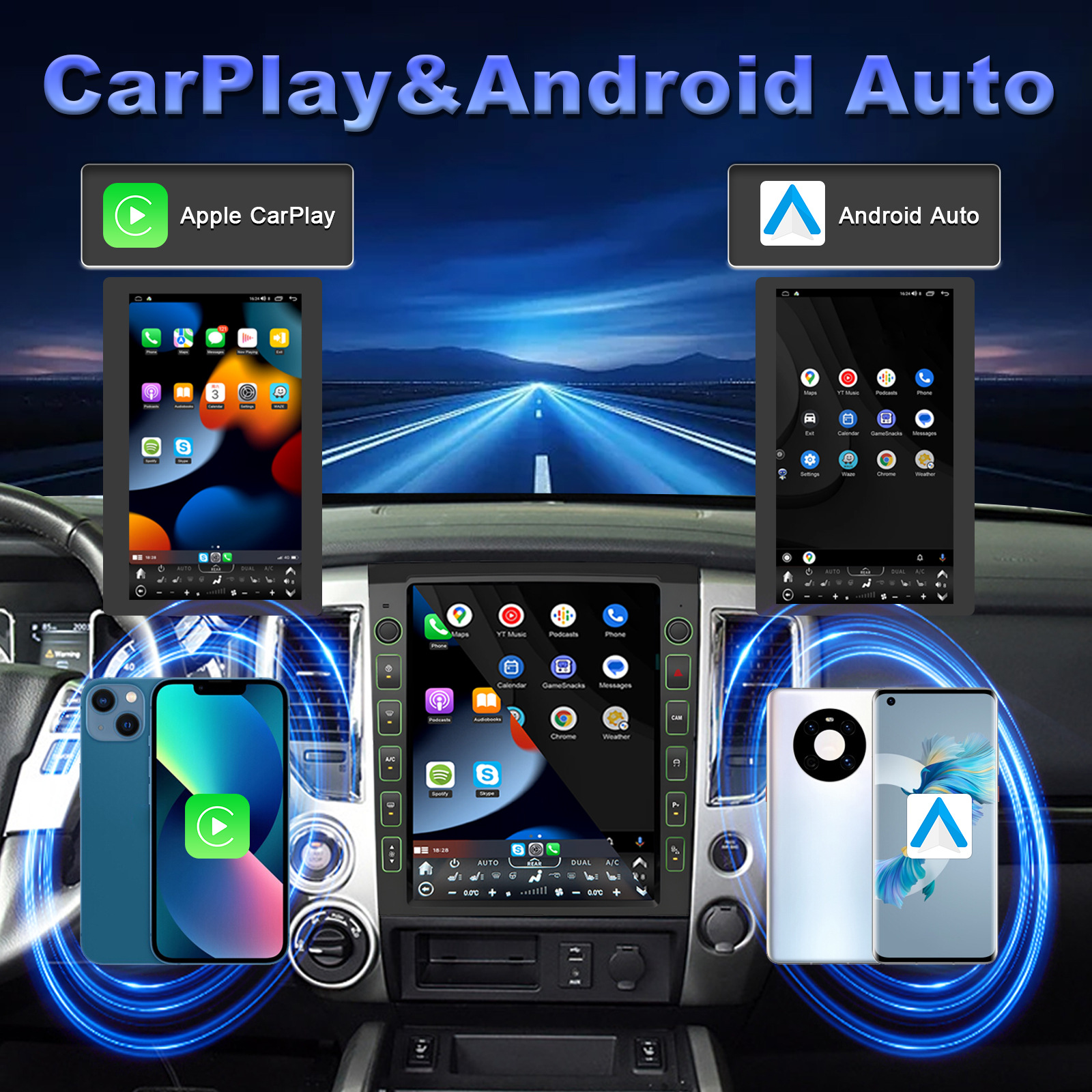For 12.1Inch Titan2016-2019 Car Audio and Video Intelligent Navigator Gps Android Navigation