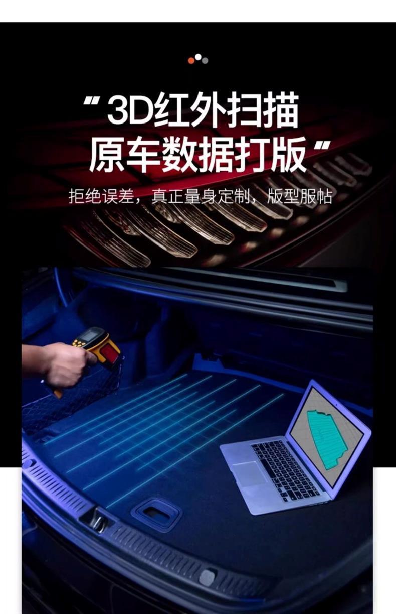 Suitable for 2024 BYD Yuan UP Special TPE Car Trunk Mat Supplies Interior Accessories Tail Box Mat