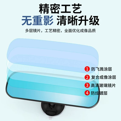Large field of view rear view auxiliary mirror four-wheel reflector car motorcycle