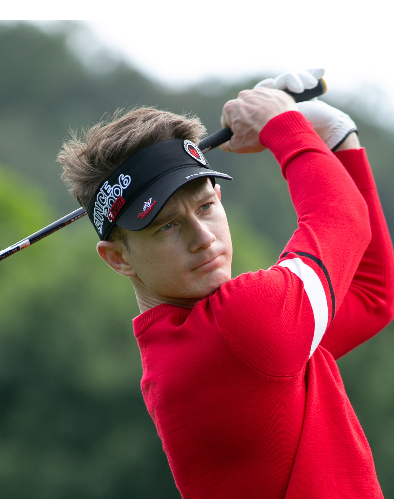 Mũ không đỉnh nam chơi golf PGM thoáng khí nhanh khô che nắng thêu họa tiết — MZ044-Đen, MZ044-màu trắng chi tiết 10