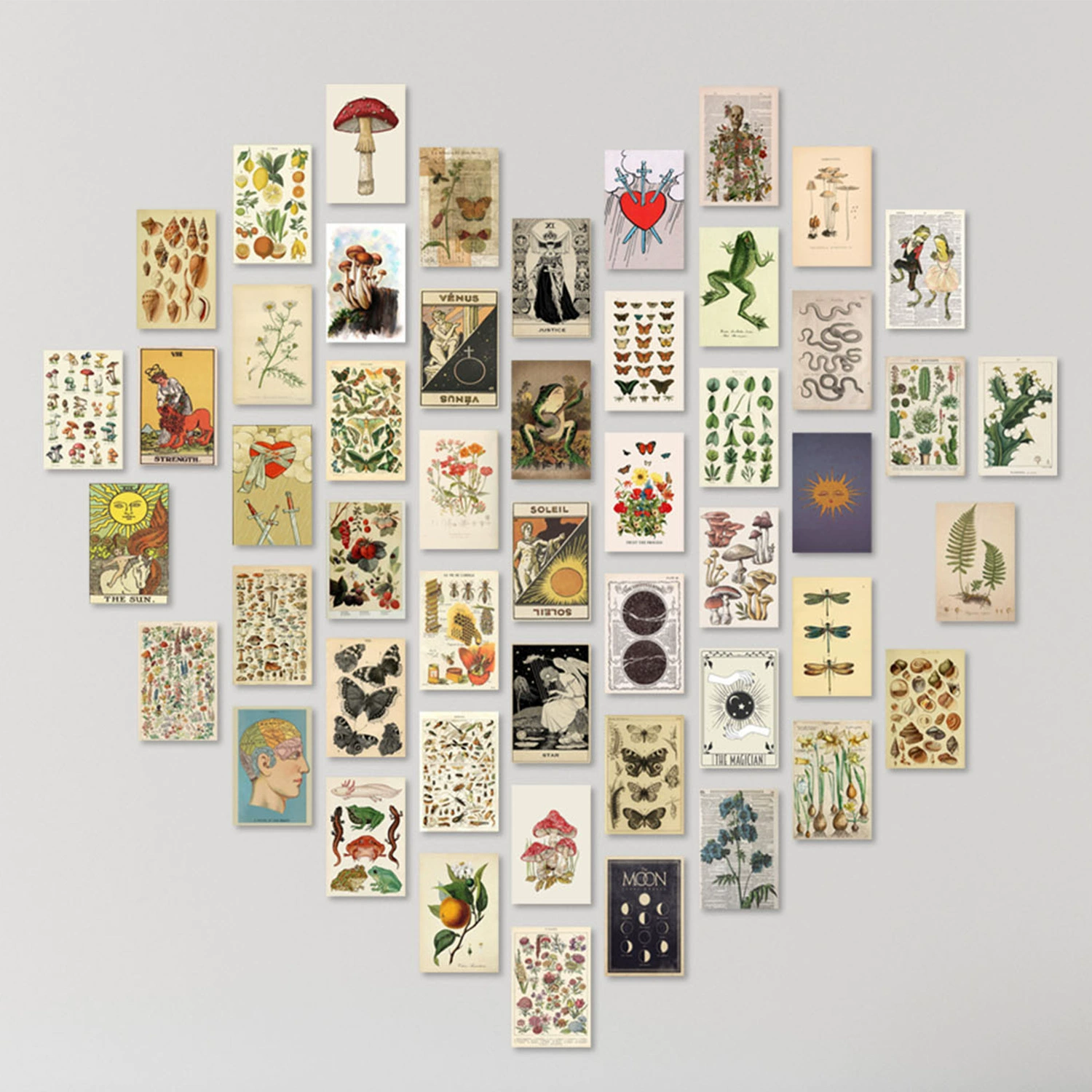 Amazon новый стиль наклейки на стену открытки 50 постер открытки трансграничные горячие продажи открытки плакат наклейки на стену