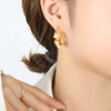 Small design fashionable earrings from pearl, 2023 collection, Korean style, internet celebrity, flowered