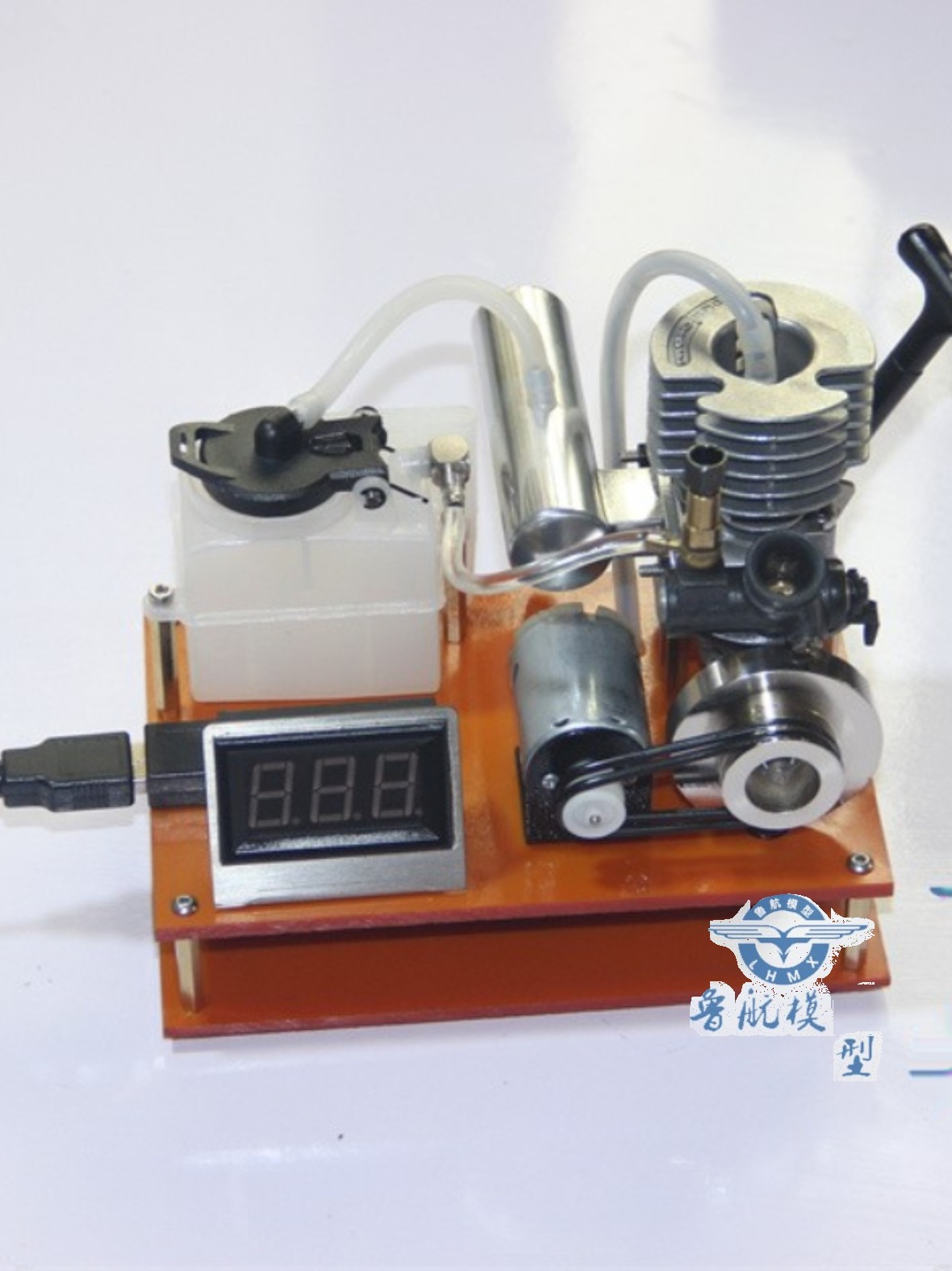 2冲程甲醇发动机改汽油微型内燃发电机12v科普实验小型电启动款