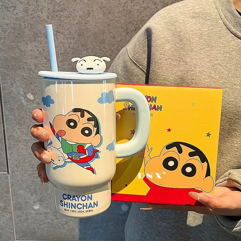 Керамические воски, вместительная милая чайная чашка, соломинка для домашнего использования, подарок на день рождения