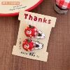 1#Red-Apple Girl Button Hair